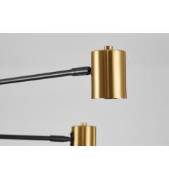 Particolare paralume lampada da soffitto oro