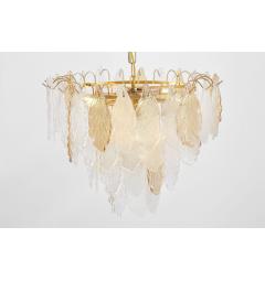 Lampada design unico elegante con paralume in vetro