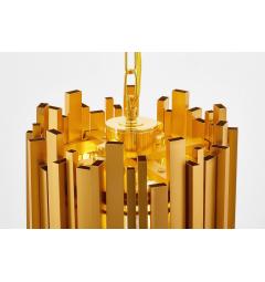 Lampadario design moderno in metallo resistente oro