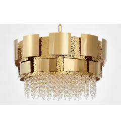 Lampadario decorativo per la casa con metallo e cristalli