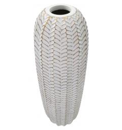 Vaso decorativo bianco e oro