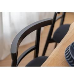 Sedia imbottita nera ORIO