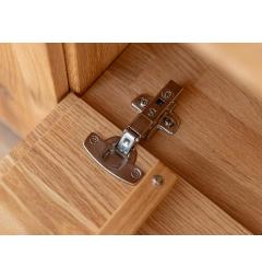 Mobile soggiorno moderno in rovere oliato massello con LED