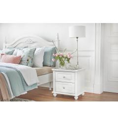 Letto 1 piazza e mezza in legno bianco provenzale bianco 140x200 Princess 886
