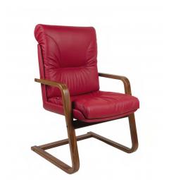 Sedia made in italy ospiti per ufficio gambe in legno IURIS