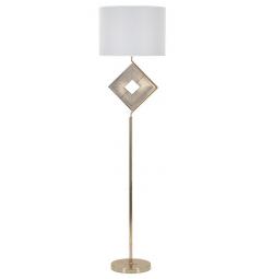 Piantana in metallo dorato con elegante decorazione - Arrediorg