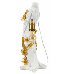 Lampada da tavolo in resina a forma di pappagallo