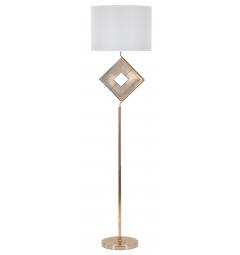 Piantana in metallo dorato con elegante decorazione - Arrediorg