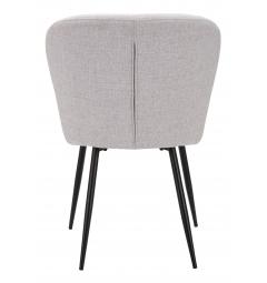Set di 2 sedie in tessuto imbottito dalle linee che rimandano al design anni 70