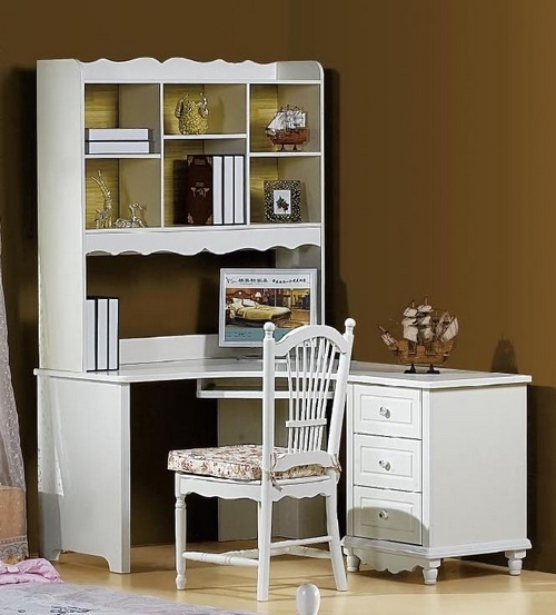 Scrivania ad angolo con libreria tavolo porta PC camera da letto ... Scrivania ad angolo con libreria tavolo porta PC camera da letto ...