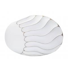 Vaso con eleganti decorazioni ondulate in rilievo