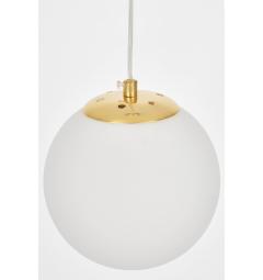 Lampada a sospensione sfera bianca oro RONI D15 - Arrediorg