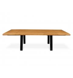 Tavolo allungabile pranzo legno massello e metallo 8-14 posti 180X90 TUBE