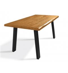 Tavolo allungabile moderno legno massello e metallo 8-14 posti 180X90 TUBE