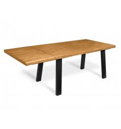 Tavolo allungabile legno massello e metallo 8-14 posti 180X90 TUBE