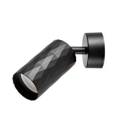 Lampada da parete a forma di tubo in metallo nero - Arrediorg