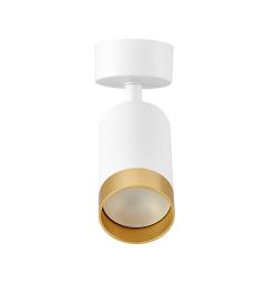 Lampada da parete a forma di tubo in metallo bianco - Arrediorg