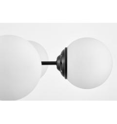 Lampadario design moderno struttura in metallo nero RING W5 - Arrediorg