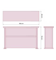 bancone reception prestige stile classico misure