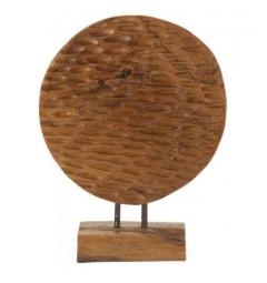 Scultura in legno teak design moderno - Arrediorg