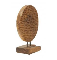 Scultura in legno teak design moderno - Arrediorg