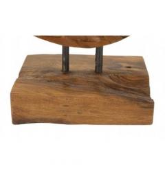 Scultura in legno teak design moderno - Arrediorg