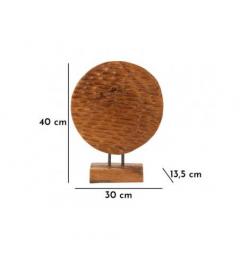 Scultura in legno teak design moderno - Arrediorg