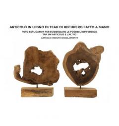 Scultura in teak riciclato - Arrediorg