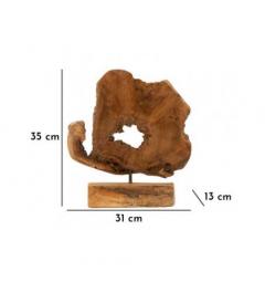 Scultura in teak riciclato - Arrediorg