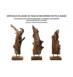 Scultura in teak riciclato - Arrediorg