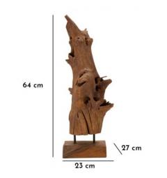 Scultura in teak riciclato - Arrediorg
