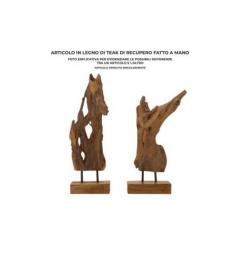 Scultura in teak riciclato - Arrediorg