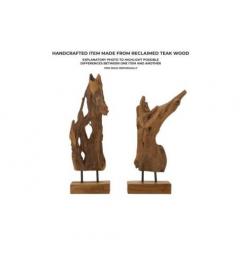 Scultura in teak riciclato - Arrediorg
