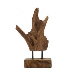 Scultura, scolpita a mano da un singolo pezzo di teak riciclato - Arrediorg