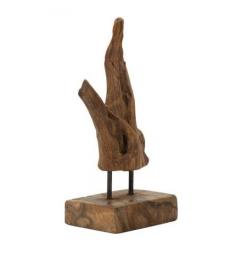 Scultura, scolpita a mano da un singolo pezzo di teak riciclato - Arrediorg