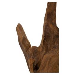 Scultura, scolpita a mano da un singolo pezzo di teak riciclato - Arrediorg