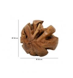 Sfera in teak riciclato lavorata a mano - Arrediorg