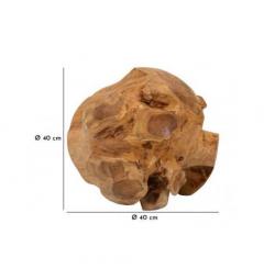 Sfera in teak riciclato lavorata a mano con cura - Arrediorg