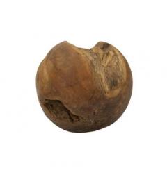 Sfera in teak riciclato, realizzata a mano, unisce eleganza e sostenibilità - Arrediorg