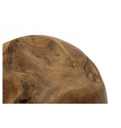 Sfera in teak riciclato, realizzata a mano, unisce eleganza e sostenibilità - Arrediorg