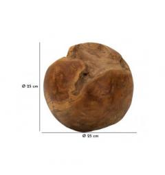 Sfera in teak riciclato, realizzata a mano, unisce eleganza e sostenibilità - Arrediorg