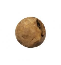 Sfera in teak riciclato, realizzata a mano, unisce eleganza e sostenibilità - Arrediorg