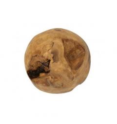Sfera in teak riciclato, realizzata a mano, unisce eleganza e sostenibilità - Arrediorg