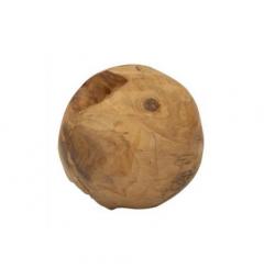 Sfera in teak riciclato, realizzata a mano, unisce eleganza e sostenibilità - Arrediorg