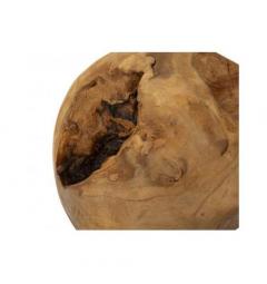 Sfera in teak riciclato, realizzata a mano, unisce eleganza e sostenibilità - Arrediorg
