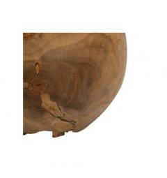 Sfera in teak riciclato, realizzata a mano, unisce eleganza e sostenibilità - Arrediorg