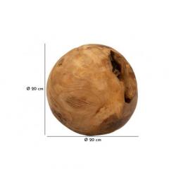 Sfera in teak riciclato, realizzata a mano, unisce eleganza e sostenibilità - Arrediorg