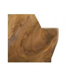 Scultura a forma di stella, realizzata a mano in teak riciclato - Arrediorg
