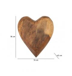 Questo cuore in teak riciclato fatto a mano - Arrediorg