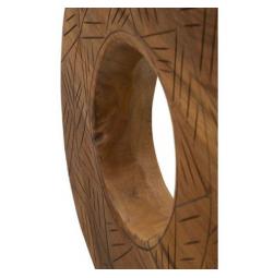 Scultura rotonda in teak riciclato - Arrediorg